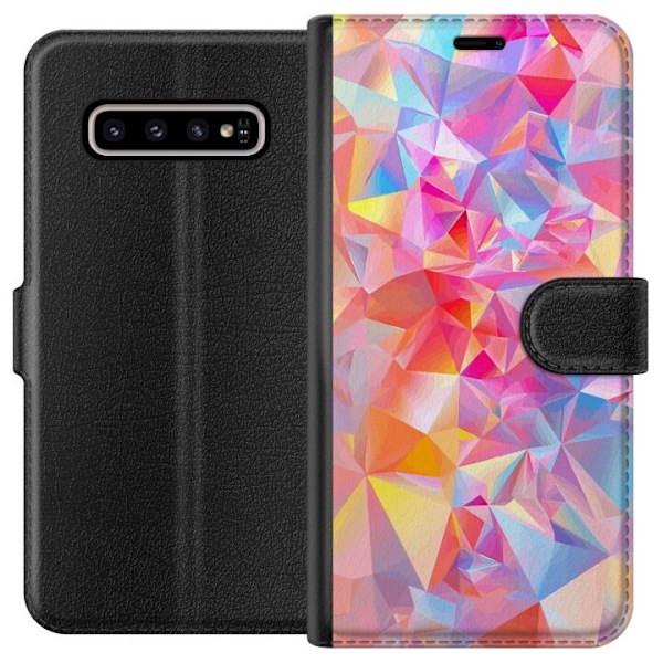 Samsung Galaxy S10+ Plånboksfodral Skimrande