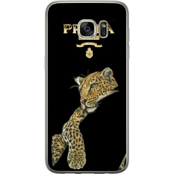 Samsung Galaxy S7 edge Gjennomsiktig deksel Prada Leopard