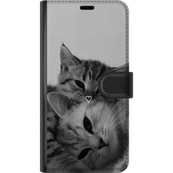 Kompatibel Tegnebogsetui til Google Pixel 6a Kat Hjerte