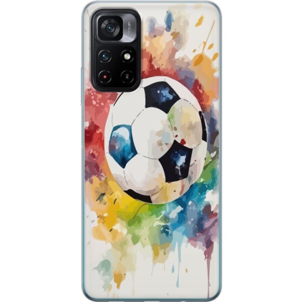 Xiaomi Poco M4 Pro 5G Genomskinligt Skal Fotboll