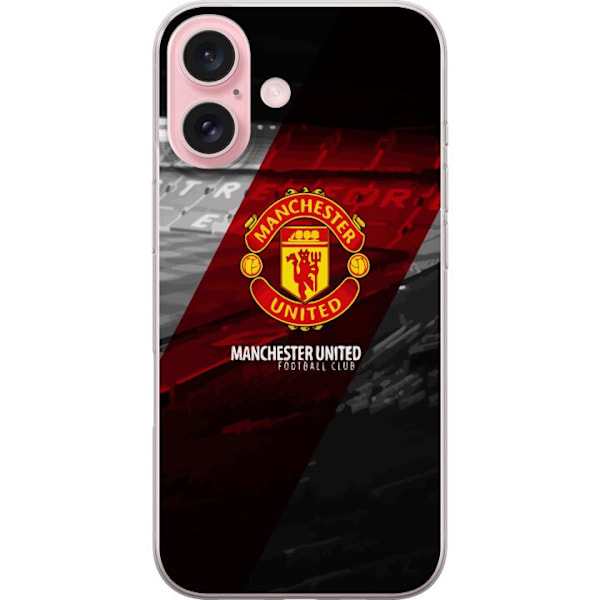 Apple iPhone 16 Gennemsigtig cover Manchester United