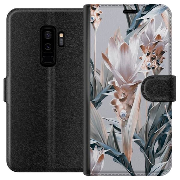 Kompatibel Tegnebogsetui til Samsung Galaxy S9+ Blomst