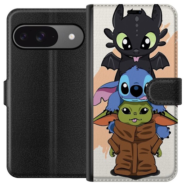 Google Pixel 9 Lompakkokotelo Lilo ja Stitch