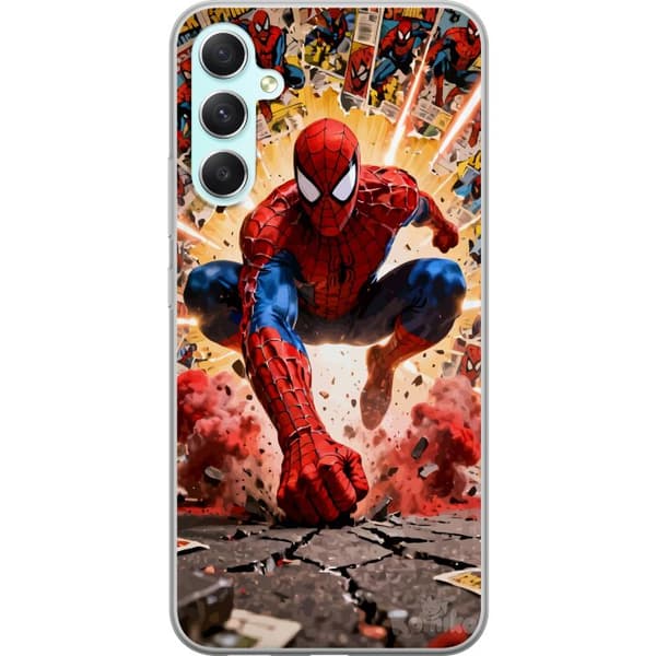 Kompatibelt Mobildeksel til Samsung Galaxy A34 Spider Man action
