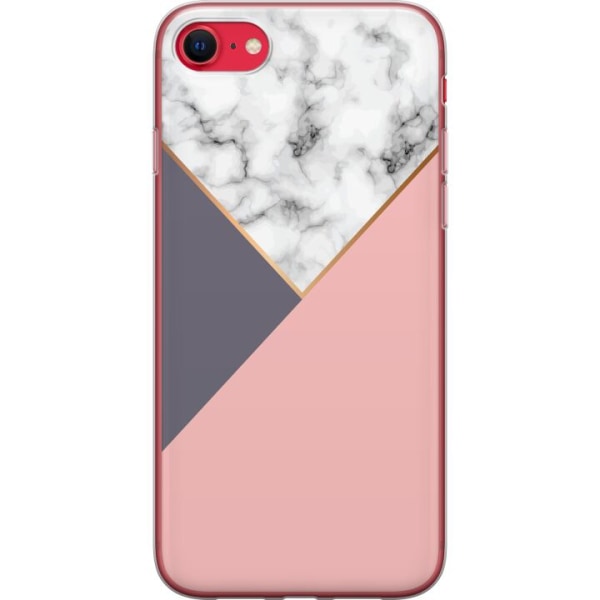 Apple iPhone SE (2020) Gennemsigtig cover Marmor Skæring