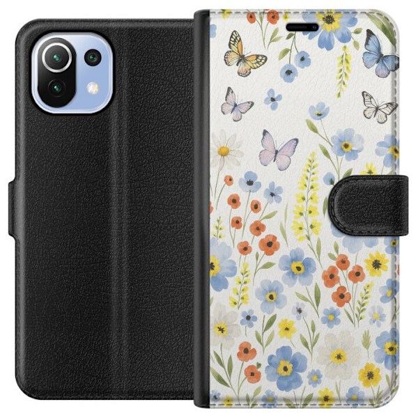 Xiaomi Mi 11 Lite Plånboksfodral Sommarblommor