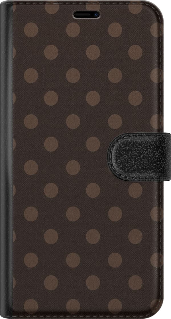 Kompatibelt Plånboksfodral till Samsung Galaxy A16 5G Mocha Dots brun