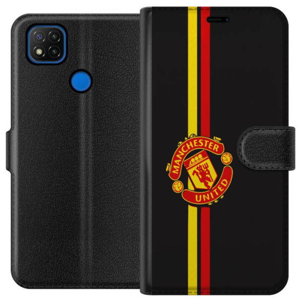 Xiaomi Redmi 9C Lompakkokotelo Manchester United F.C.