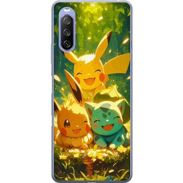 Sony Xperia 10 III Läpinäkyvä kuori Pixelmonster pelityyli