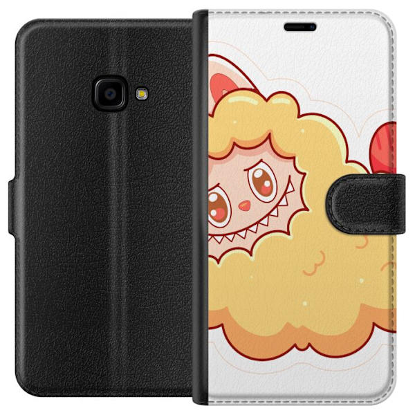 Samsung Galaxy Xcover 4 Lompakkokotelo Labubu Pesukarhu Pop Mart Hahmo Keräilyesine Söpö Suunnittelu Suosittu Teema Taideteos Leikkisarja