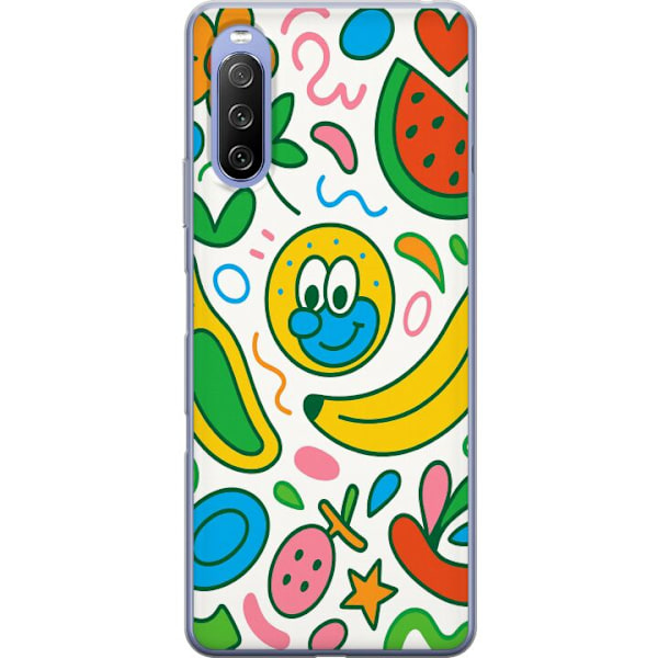 Sony Xperia 10 III Läpinäkyvä kuori Perhosverho