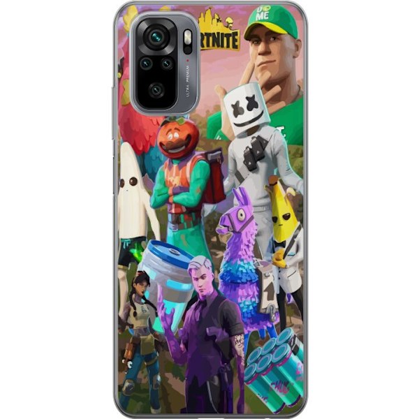 Xiaomi Redmi Note 10S Gennemsigtig cover Fortnite