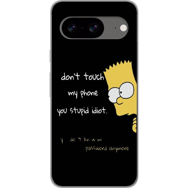 Google Pixel 8 Gjennomsiktig deksel Bart Simpson