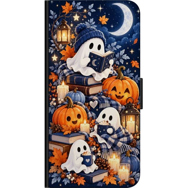 Kompatibel Tegnebogsetui til Samsung Galaxy Note20 Månespøgelser blå