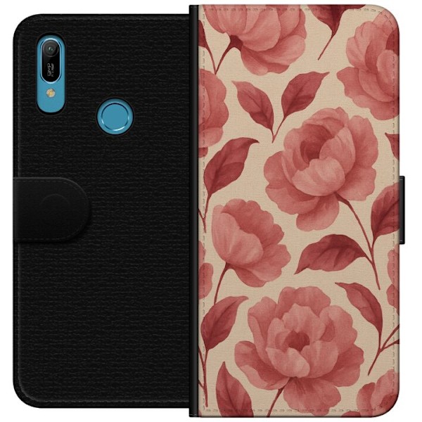 Huawei Y6 (2019) Plånboksfodral Rose Bloom