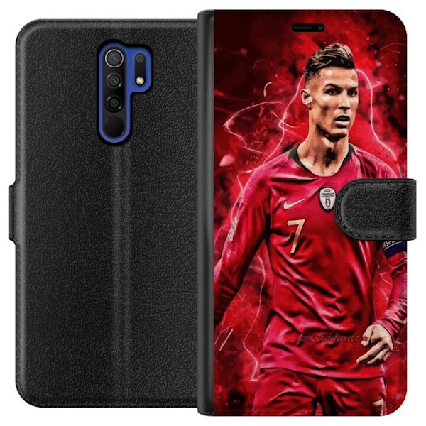 Xiaomi Redmi 9 Plånboksfodral Ronaldo Skills – CR7 Design för Äkta Supporters