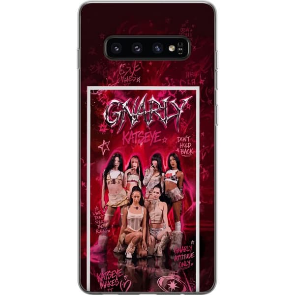 Kompatibelt Mobildeksel til Samsung Galaxy S10 KATSEYE rosa