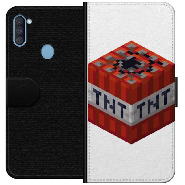 Samsung Galaxy A11 Tegnebogsetui Minecraft TNT