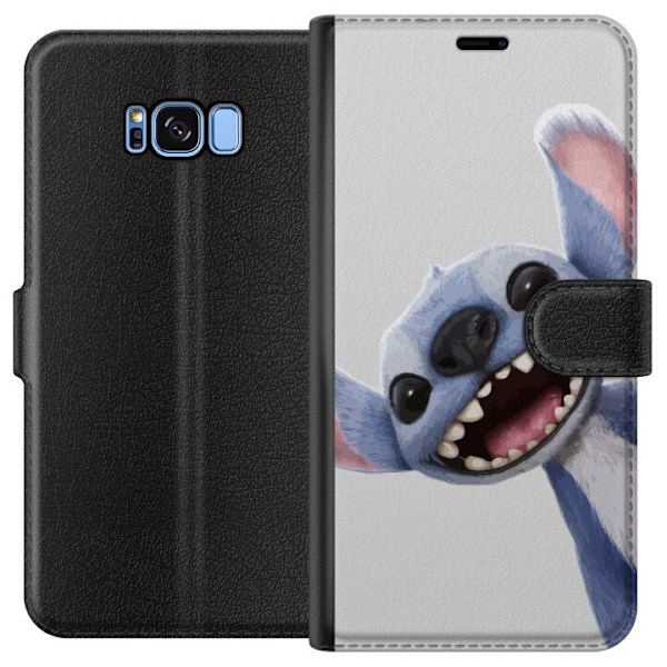 Samsung Galaxy S8 Lompakkokotelo Stitch liikkeessä - Kawaii-s