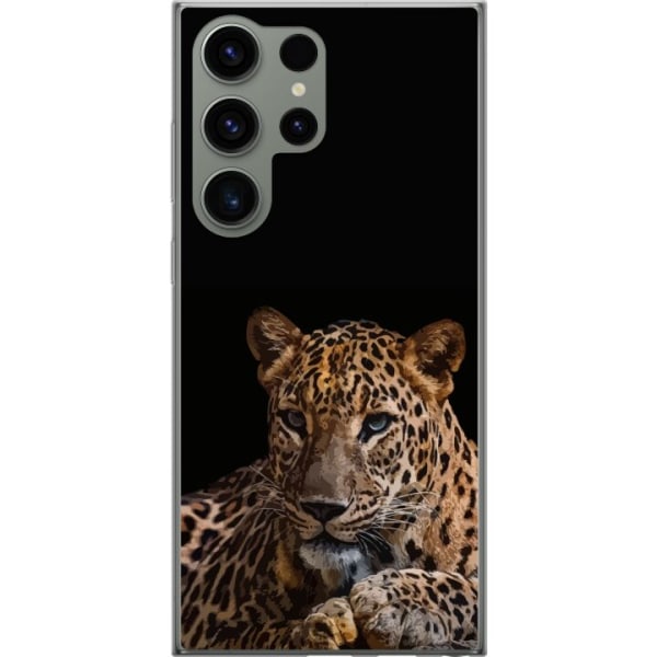 Samsung Galaxy S23 Ultra Läpinäkyvä kuori Leopard