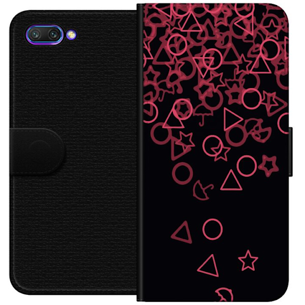 Honor 10 Tegnebogsetui Squid Game Ikoner Serie Design Populært TV Spil Ikoner Grafisk Motiv Asiatisk Trend Dramaserie
