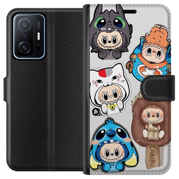 Xiaomi 11T Tegnebogsetui Labubu figur samling - Pop Mart Labub