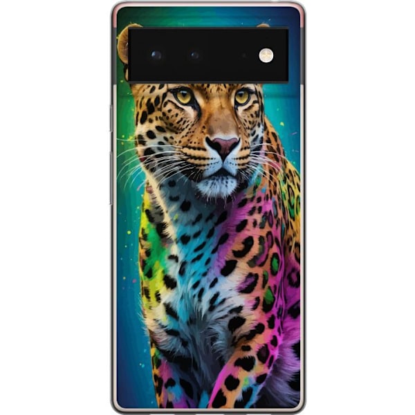 Google Pixel 6 Gennemsigtig cover Leopard