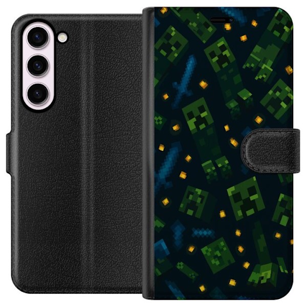 Samsung Galaxy S23+ Lompakkokotelo Minecraft Dungeons Mob