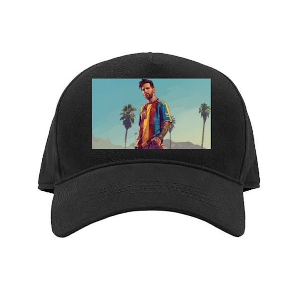 Caps for Barn | Komfortabel Justerbar Barn-Caps Messi svart Barn