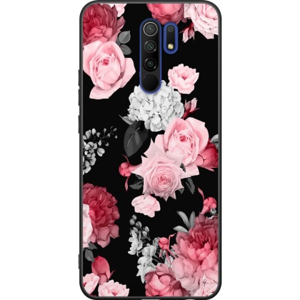 Xiaomi Redmi 9 Sort cover Blomster