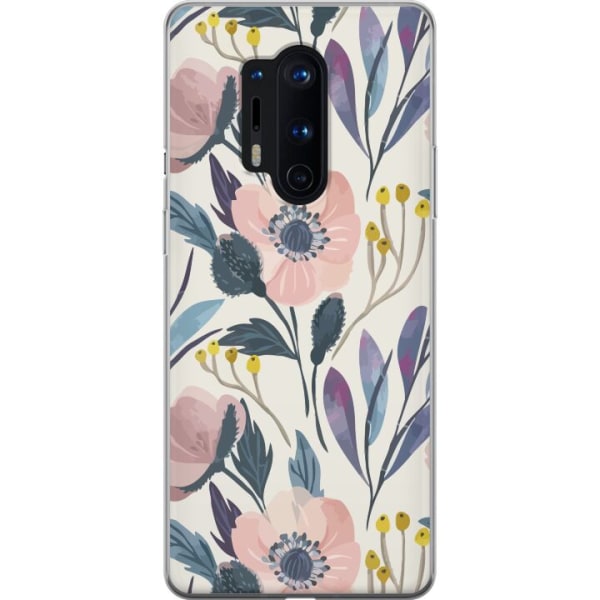 OnePlus 8 Pro Gjennomsiktig deksel Blomsterlykke
