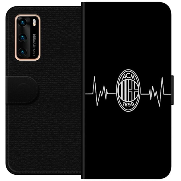 Huawei P40 Plånboksfodral AC Milan