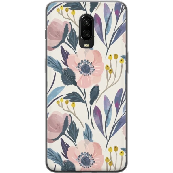 OnePlus 6T Gennemsigtig cover Blomsterlykke