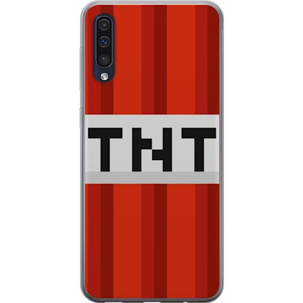 Samsung Galaxy A50 Genomskinligt Skal Minecraft TNT