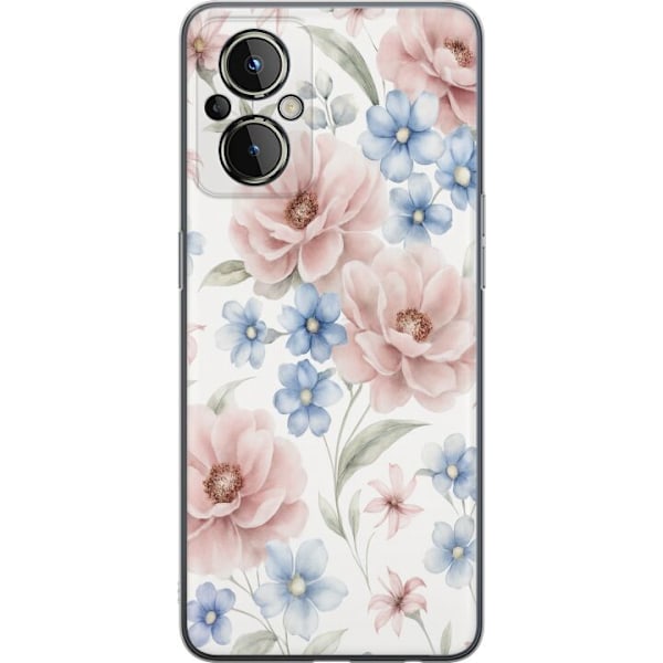OnePlus Nord N20 5G Gjennomsiktig deksel Romantiske blomster