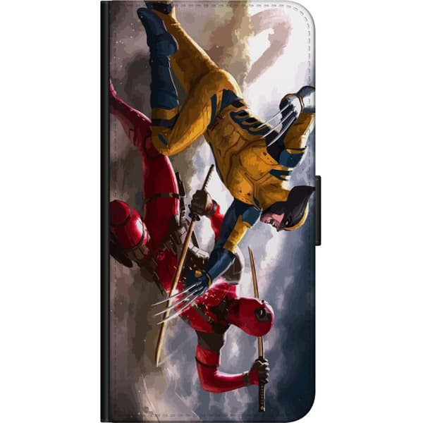 Kompatibel Tegnebogsetui til Motorola Moto G9 Play Wolverine Deadpool