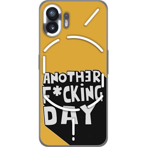 Nothing Phone (2) Läpinäkyvä kuori Another Day Tekstimotiivi Huumori Katumuoti Graafinen Rohkea Tyyli Suosittu Elämäntapa Kaupunkimuoti Design