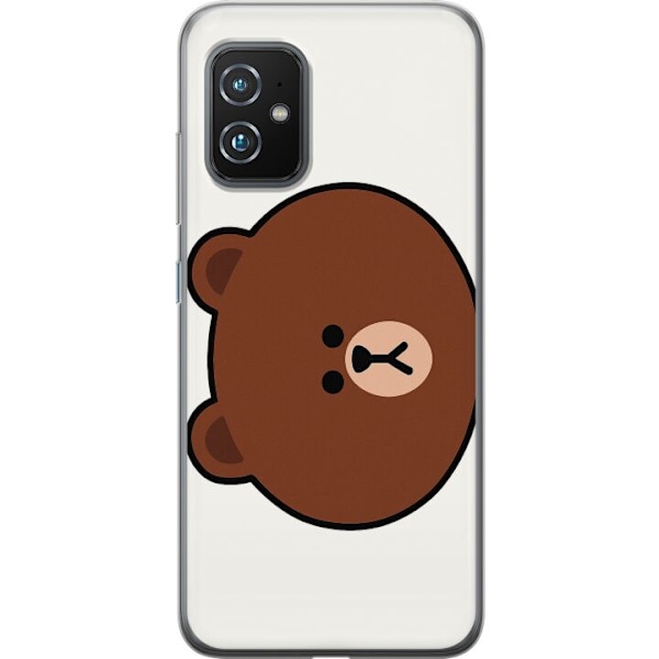Asus Zenfone 8 Genomskinligt Skal line friends brown