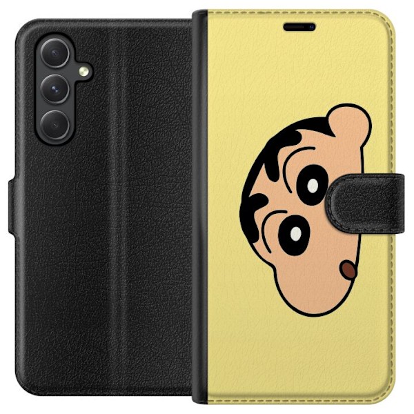 Samsung Galaxy A15 5G Lompakkokotelo Peeking Shinchan