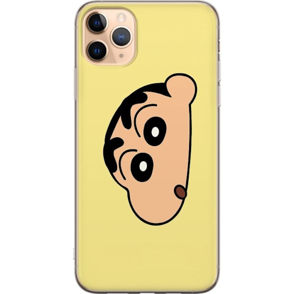Apple iPhone 11 Pro Max Läpinäkyvä kuori Peeking Shinchan