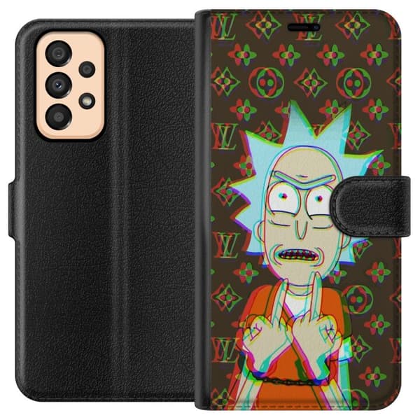 Kompatibelt Plånboksfodral till Samsung Galaxy A33 5G Rick and Morty