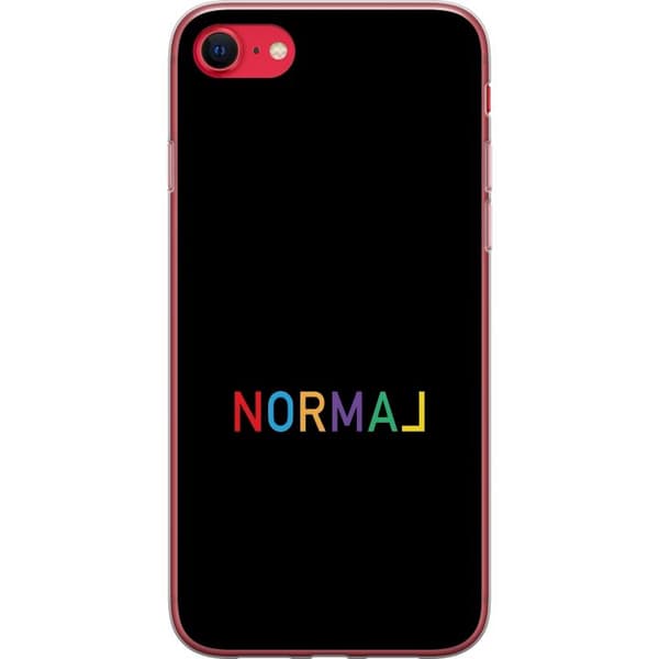 Kompatibelt Mobilskal till Apple iPhone 7 Färgglad Normal text svart