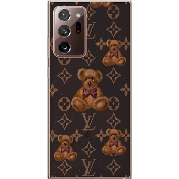 Samsung Galaxy Note20 Ultra Gennemsigtig cover Louis Vuitton Teddybjørn Mønster Luksus Mode Design Populært Motiv Mode Trend Luksuriøse Accessorie