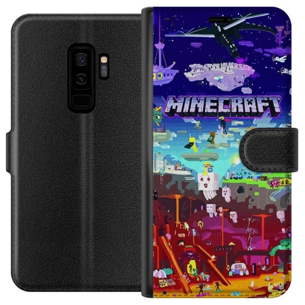 Kompatibel Tegnebogsetui til Samsung Galaxy S9+ Minecraft