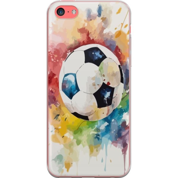 Apple iPhone 5c Gennemsigtig cover Fodbold