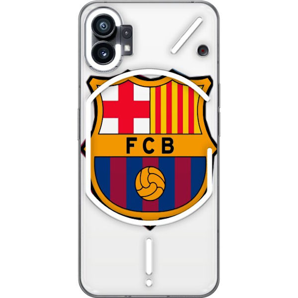 Nothing Phone (1) Läpinäkyvä kuori FC Barcelona Emblem Jalkapallo Katalonia Sininen Punainen Seuran Logo Ylpeys La Liga Fanit Ikoninen Kuva