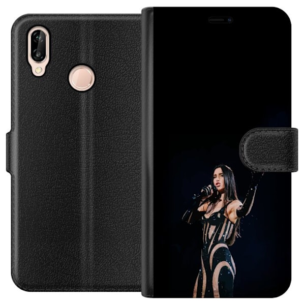 Huawei P20 lite Tegnebogsetui Dua Lipa – Pop Star Aesthetic