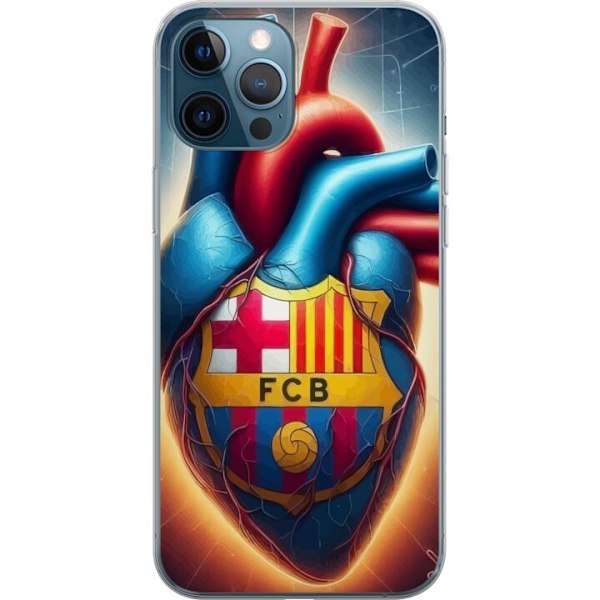 Apple iPhone 12 Pro Gennemsigtig cover FCB Hjerte