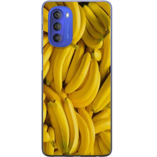 Motorola Moto G51 5G Läpinäkyvä kuori Banaani kuvio
