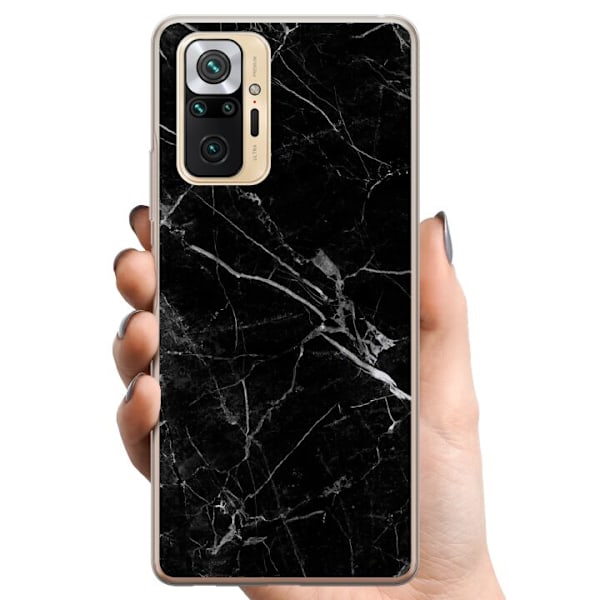 Xiaomi Redmi Note 10 Pro TPU Mobilskal black marble